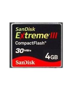 SanDisk 4GB Extreme III CompactFlash Card