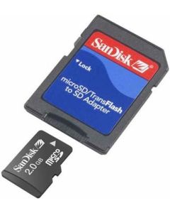 Sandisk 2GB MicroSD TransFlash Memory Card for HTC 8925 Touch Shadow Motorola Z6TV Samsung A737 A736 A747 i617 T539 T639 U700 Gleam Pantech C810