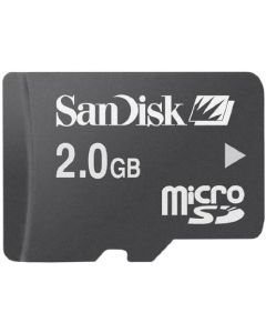 Sandisk microSD 2GB memory card