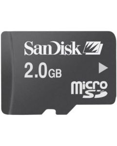 SanDisk 2GB MicroSD / TransFlash Card w/SD Adapter camcorder