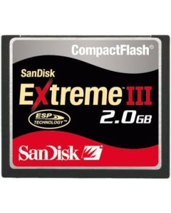 SanDisk SDCFX3-2048-901 2 GB Extreme III CompactFlash Card (Retail Package)