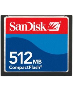 SanDisk 512 MB CompactFlash Card, SDCFB-512-A10 CF Type I Card