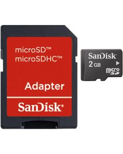 SanDisk 2GB Mobile MicroSDHC Class 4 Flash Memory Card with Adapter- SDSDQM-002G-B35A