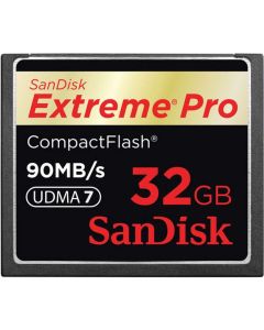 SanDisk SDCFXP-032G-X46 Extreme Pro CompactFlash 32 GB Memory Card 90MB/s - Packaging may vary