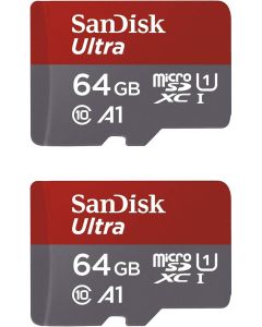 SanDisk 64GB X2 (128GB) MicroSD HC Ultra Uhs-1 Memory Card