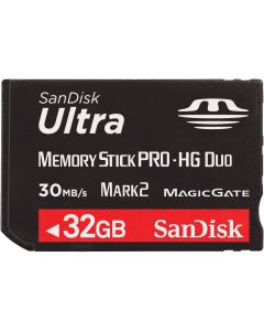 SanDisk Flash 32 GB Memory Stick PRO-HG Duo Flash Memory Card SDMSPDH-032G, Black