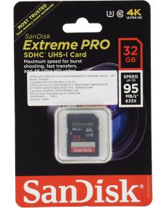 Sandisk Extreme Pro - Flash memory card - 32 GB - SDHC UHS-I (SDSDXP-032G-A46)